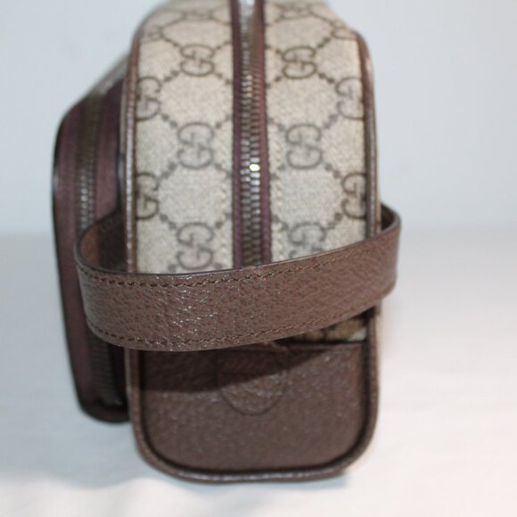 NEW Gucci Beauty Cosmetic Toiletry Bag GG Supreme Marmont Web Handbag 751811 - Picture 7 of 12